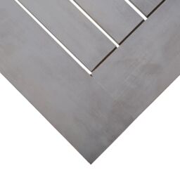 Berkfield Home Garden Table Grey 200x100x75 cm Solid Wood Acacia - Size: 200 x 100 x 75 cm - thumbnail 5