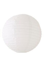 ValueLights Isla White Paper Globe Ball Dome Easy Fit Ceiling Lamp Shade - Size: 16 inches - thumbnail 6