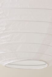 ValueLights Isla White Paper Globe Ball Dome Easy Fit Ceiling Lamp Shade - Size: 16 inches - thumbnail 5