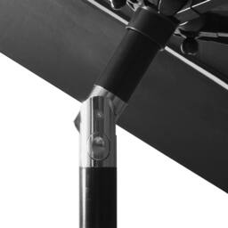 Berkfield Home 3-Tier Parasol with Aluminium Pole Anthracite 3 m in Black - thumbnail 6