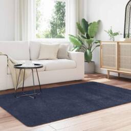 Berkfield Home Shaggy Rug High Pile NAVARRA Navy 130x200 cm Polyester - Size: Medium - thumbnail 3