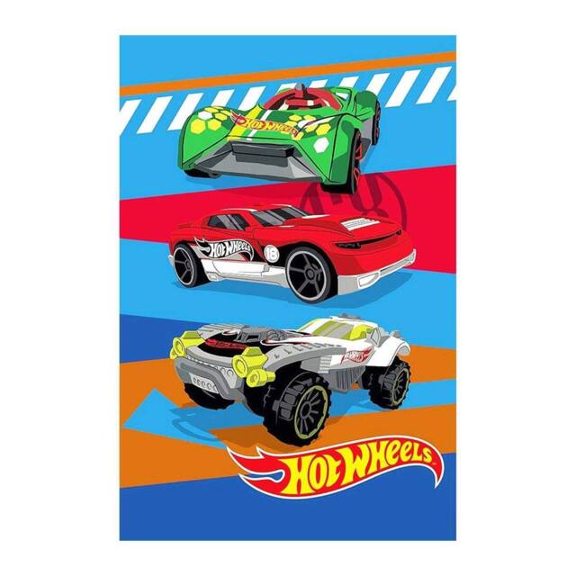 Hot Wheels Epic Fleece Racing Cars Blanket - Size: Crib - image 1