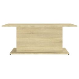 Berkfield Home Coffee Table Sonoma Oak 102x55.5x40 cm Engineered Wood in Beige - thumbnail 5