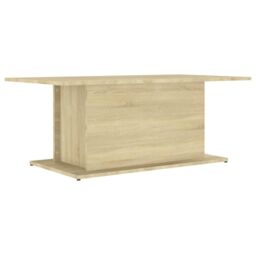 Berkfield Home Coffee Table Sonoma Oak 102x55.5x40 cm Engineered Wood in Beige - thumbnail 2
