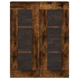 Berkfield Home Highboard Smoked Oak 69.5x34x180 cm Engineered Wood in Brown - thumbnail 6