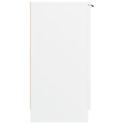 Berkfield Home Shoe Cabinet White 59x35x70 cm Engineered Wood - Size: 59 x 35 x 70 cm - thumbnail 4