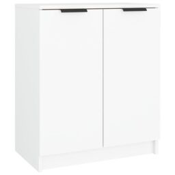 Berkfield Home Shoe Cabinet White 59x35x70 cm Engineered Wood - Size: 59 x 35 x 70 cm - thumbnail 2