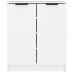 Berkfield Home Shoe Cabinet White 59x35x70 cm Engineered Wood - Size: 59 x 35 x 70 cm - thumbnail 3