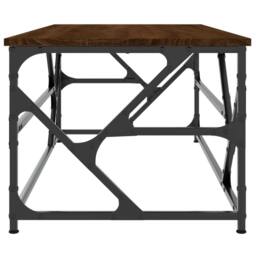 Berkfield Home Decorative Coffee Table Brown Oak 100x50x40 cm Engineered Wood - Size: 100 x 50 x 40 cm - thumbnail 5