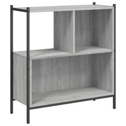 Berkfield Home Bookcase Grey Sonoma 72x28x77.5 cm Engineered Wood - thumbnail 1