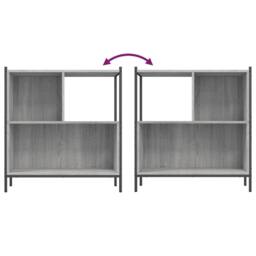 Berkfield Home Bookcase Grey Sonoma 72x28x77.5 cm Engineered Wood - thumbnail 8