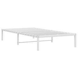 Berkfield Home Metal Bed Frame White 100x190 cm - thumbnail 4