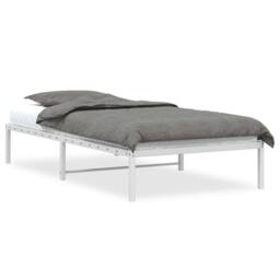 Berkfield Home Metal Bed Frame White 100x190 cm - thumbnail 2