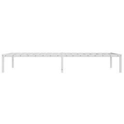 Berkfield Home Metal Bed Frame White 100x190 cm - thumbnail 6