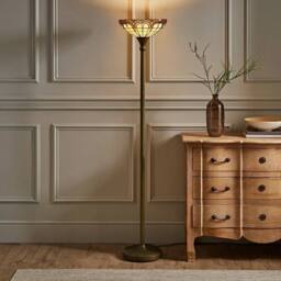 SPETLEK Floor Lamp Uplighter Standard Light in Gold - thumbnail 5