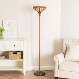 SPETLEK Floor Lamp Uplighter Standard Light in Gold - thumbnail 2