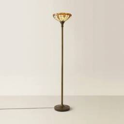 SPETLEK Floor Lamp Uplighter Standard Light in Gold - thumbnail 1