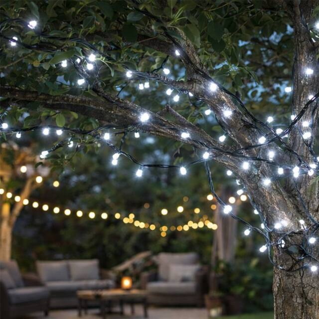Voltico 250 Solar Powered LED Fairy Lights - Blue, Orange or White - image 1