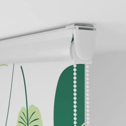 Berkfield Home Shower Roller Blind with Cassette 70x240 cm Fabric Width 66 cm in Green - thumbnail 9