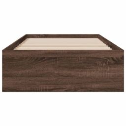 Berkfield Home Bed Frame with Drawers without Mattress Brown Oak 75x190 cm Small Single - thumbnail 4
