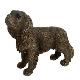 Animal Crackers King Charles Spaniel Dog Figurine, Leonardo Reflections Bronzed, Gift Boxed in Bronze - thumbnail 7