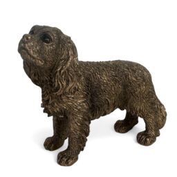Animal Crackers King Charles Spaniel Dog Figurine, Leonardo Reflections Bronzed, Gift Boxed in Bronze - thumbnail 2