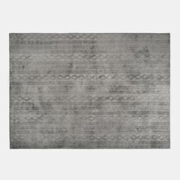 OHS Cable Knit Rug Non Slip Jacquard Floor Carpet Hallway Runner in Grey - Size: 160 cm x 230 cm - thumbnail 3