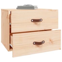 Berkfield Home Wall-mounted Bedside Cabinets 2 pcs 50x36x40 cm in Brown - Size: 50 x 36 x 40 cm - thumbnail 4