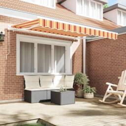 Berkfield Home White Awning Replacement Fabric for 3.5x2 m Frame Multicolour Stripe - thumbnail 1