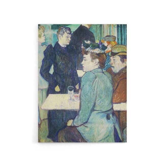 "Artery8 Corner in Moulin de la Galette Canvas Wall Art Print Lautrec in Blue - Size: W18"" x H24""" - image 1