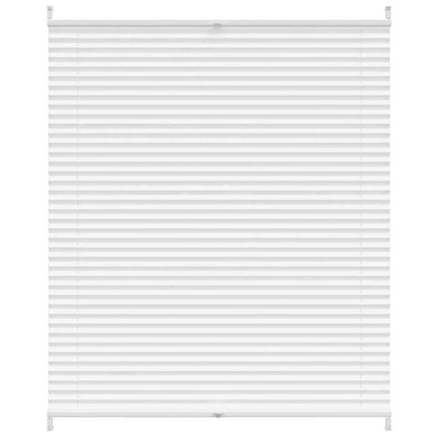 Berkfield Home Plisse Blind 110x100cm White Pleated Blind - Size: 110x100 cm - image 1