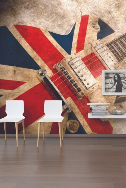 Origin Murals Rock Guitar Wall Mural - Size: W350 cm x H280 cm - image 1