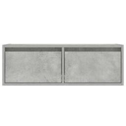 Berkfield Home TV Cabinet with LED Lights Concrete Grey 75x35.5x25 cm - thumbnail 7