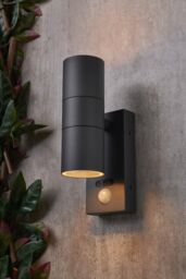 BHS Lighting Jared Anthracite Outdoor Wall Light with Sensor in Dark Grey - thumbnail 4