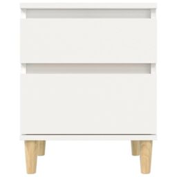 Berkfield Home Bedside Cabinets 2 pcs White 40x35x50 cm - Size: 40 x 35 x 50 cm - thumbnail 6