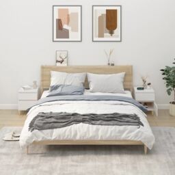 Berkfield Home Bedside Cabinets 2 pcs White 40x35x50 cm - Size: 40 x 35 x 50 cm - thumbnail 1