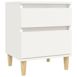 Berkfield Home Bedside Cabinets 2 pcs White 40x35x50 cm - Size: 40 x 35 x 50 cm - thumbnail 5