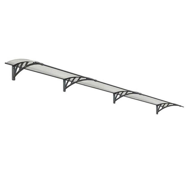 Palram Patio Cover Neo Door Awning Canopy 4050 Twinwall - L409.5 cm - Grey - image 1