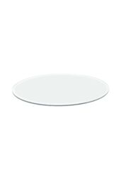Living and Home 40cm Contemporary Circular Beveled Edge Frameless Wall Mirror in Clear - thumbnail 3