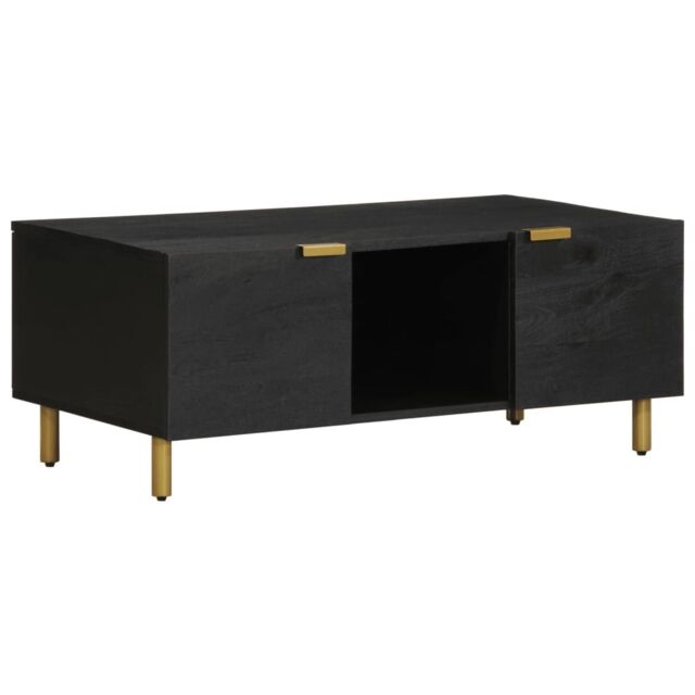 Berkfield Home Coffee Table Black 100x54x40 cm Engineered Wood - Size: 100 x 54 x 40 cm - image 1