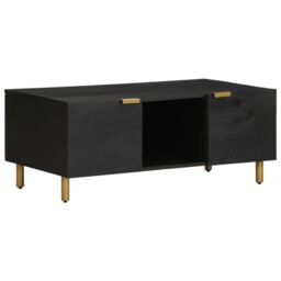 Berkfield Home Coffee Table Black 100x54x40 cm Engineered Wood - Size: 100 x 54 x 40 cm - thumbnail 1