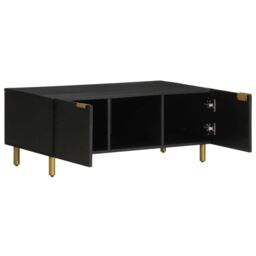 Berkfield Home Coffee Table Black 100x54x40 cm Engineered Wood - Size: 100 x 54 x 40 cm - thumbnail 2