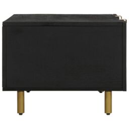Berkfield Home Coffee Table Black 100x54x40 cm Engineered Wood - Size: 100 x 54 x 40 cm - thumbnail 4
