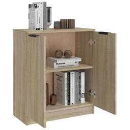 Berkfield Home Sideboard Sonoma Oak 60x30x70 cm Engineered Wood in Light Tan - Size: 60 x 30 x 70 cm - thumbnail 6