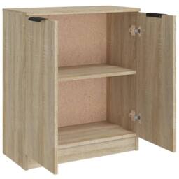 Berkfield Home Sideboard Sonoma Oak 60x30x70 cm Engineered Wood in Light Tan - Size: 60 x 30 x 70 cm - thumbnail 5