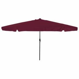 Berkfield Home Modern Garden Parasol with LED Lights 395x245 cm Bordeaux Red - thumbnail 2