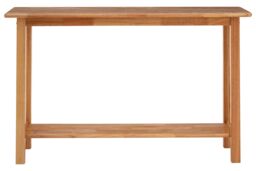 Orsina Contemporary Rectangular Console Table, Natural Wood Console Table, Modern Wood Hallway Console Table - thumbnail 1