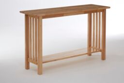 Orsina Contemporary Rectangular Console Table, Natural Wood Console Table, Modern Wood Hallway Console Table - thumbnail 2