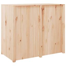 Berkfield Home Outdoor Kitchen Cabinet 106x55x92 cm Solid Wood Pine in Light Tan - Size: 106 x 55 x 92 cm - thumbnail 6