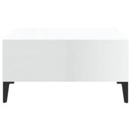 Berkfield Home Coffee Table High Gloss White 60x60x30 cm Engineered Wood - Size: 60 x 60 x 30 cm - thumbnail 4